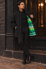 Load image into Gallery viewer, RIB collar cuff black with green mex clicker