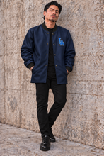 Load image into Gallery viewer, LA clicker navy with royal rib collar cuff