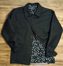 Load image into Gallery viewer, Raw Denim Yard Coat black bandana regular collar