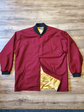 Load image into Gallery viewer, Burgundy gold clicker rib collar cuff
