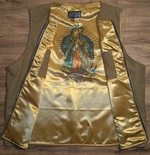 Load image into Gallery viewer, VEST - tan gold guadalupe
