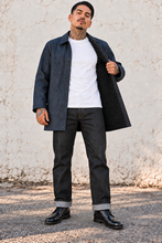 Load image into Gallery viewer, Raw Denim Yard Coat - WARM FLEECE liner regular collar
