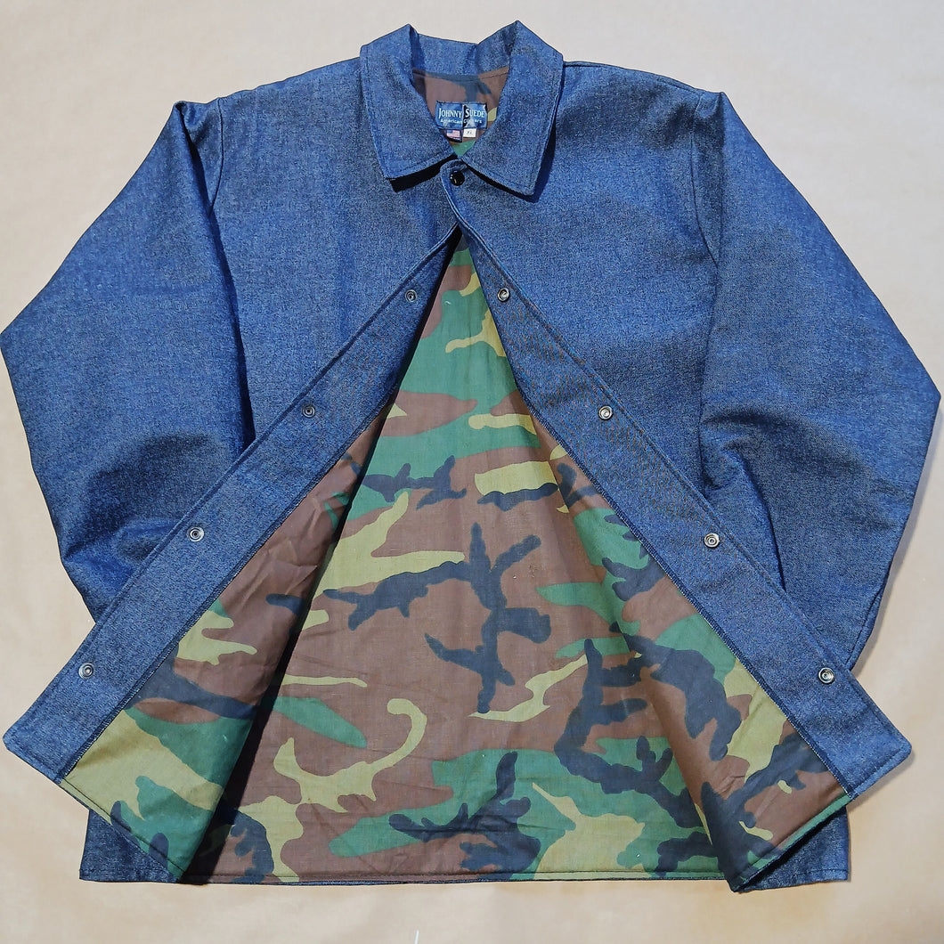 Raw Denim Yard Coat - CAMO  liner