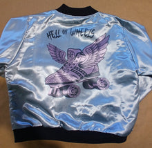 Load image into Gallery viewer, Hell On Wheels  girls satin bomber
