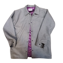 Load image into Gallery viewer, med gray / plum liner clicker regualr collar and cuff
