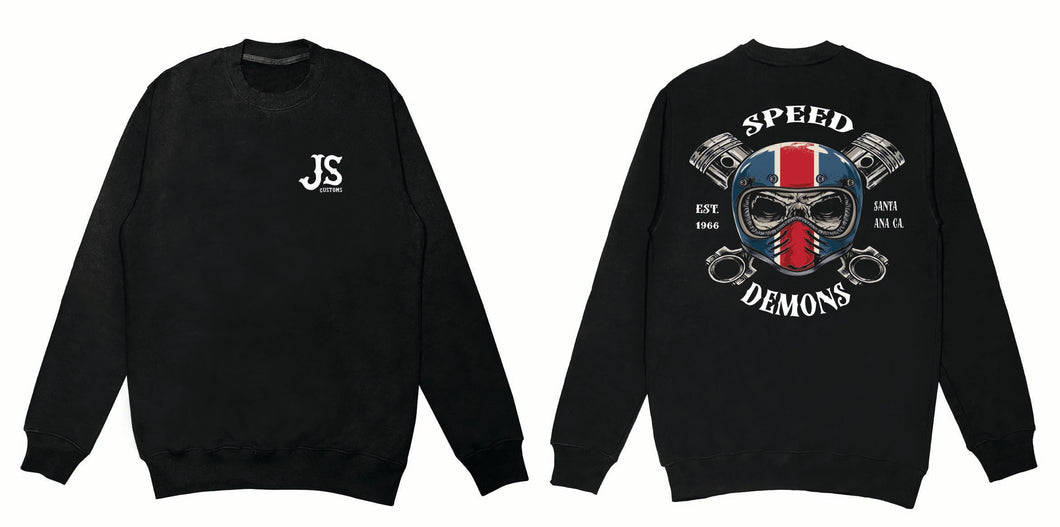 crew neck sweatshirts - speed demons