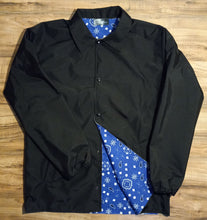 Load image into Gallery viewer, windbreaker with blue bandana liner
