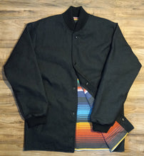 Load image into Gallery viewer, Rib Collar and cuff yard coat with multi color liner

