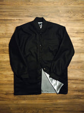 Load image into Gallery viewer, Rib collar and cuff black and silver clicker
