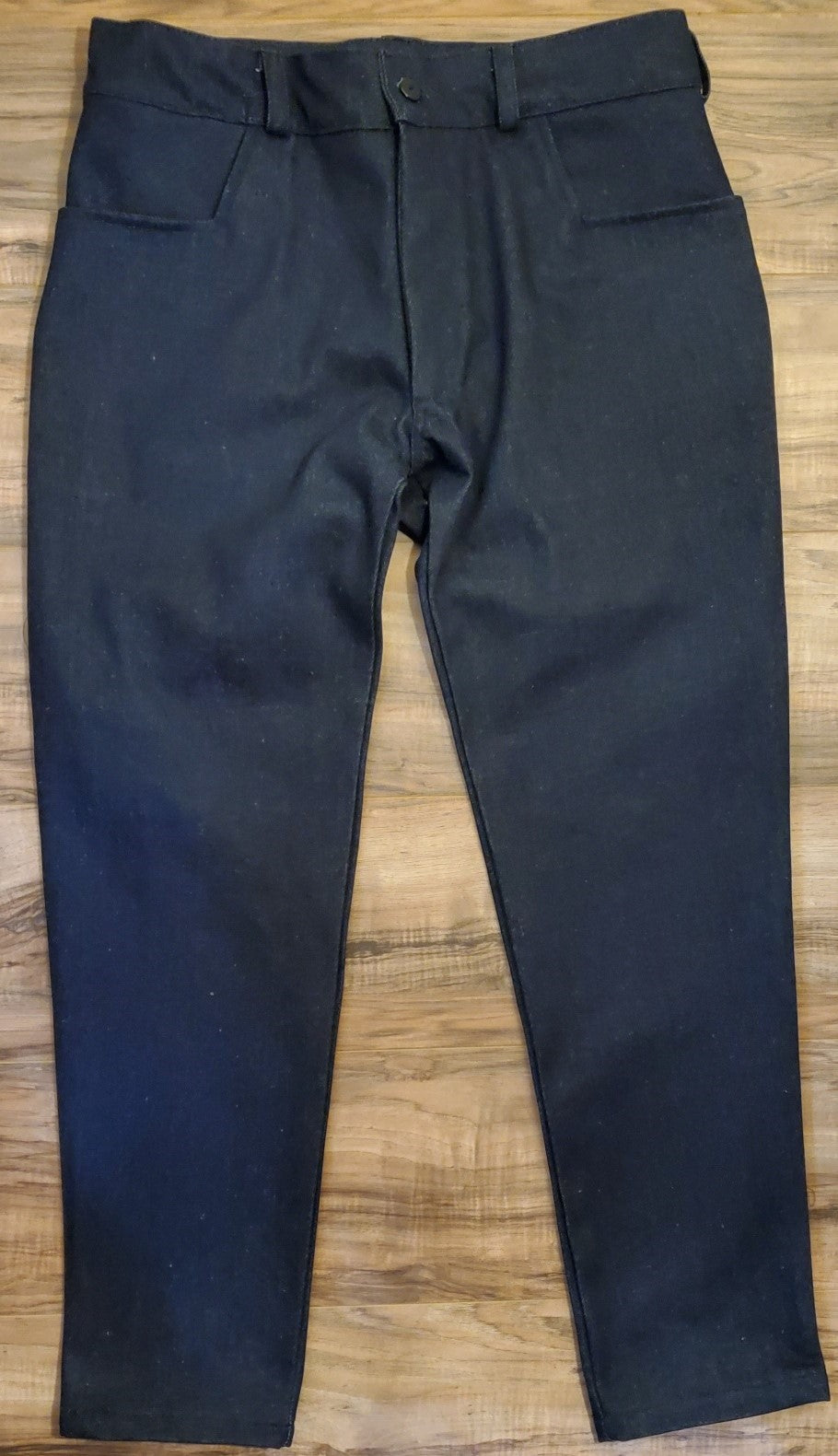 raw denim trouser – johnny suede customs